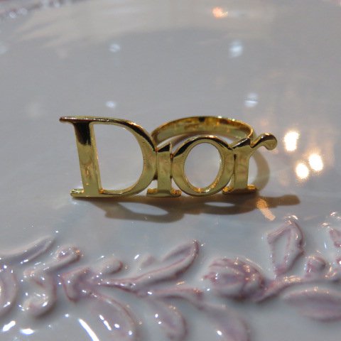 Christian Dior 希少 クリスチャンディオール ロゴ リング 指輪② ...