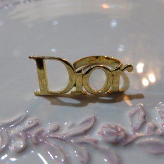 Christian Dior　希少　クリスチャンディオール　ロゴ　リング　指輪�