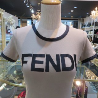 FENDI フェンディ　ロゴリンガーＴシャツ　ヴィンテージ　VINTAGE