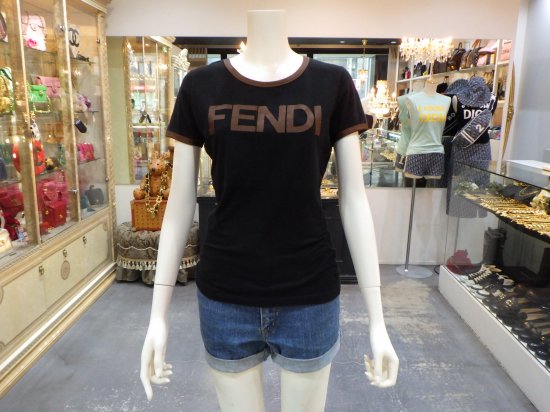 FENDI フェンディロゴリンガー Tシャツ ヴィンテージ - VINTAGE ECOLAND