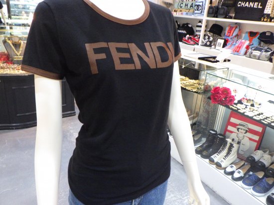 激安！ Tシャツ 胸元切り抜き FENDI フェンディー ヴィンテージ 