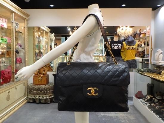 CHANEL 希少 BIGサイズ ジャンボマトラッセ ショルダーバック ...