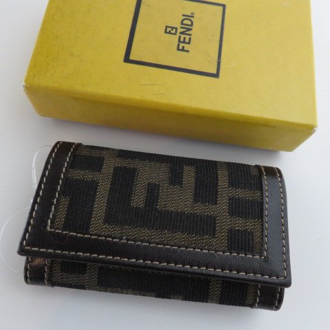 VINTAGE FENDI フェンディ デッドストック ズッカ柄 6連キーケース