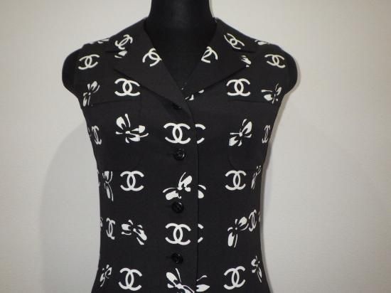 CHANEL ココマーク ノースリーブ ワンピース ヴィンテージ