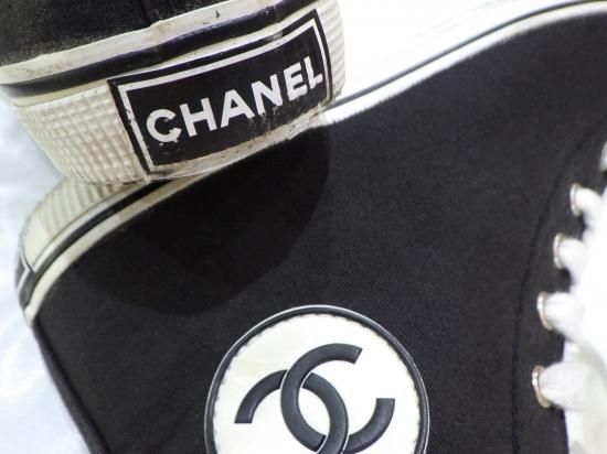 CHANEL ココマーク バスケットシューズ ハイカットスニーカー