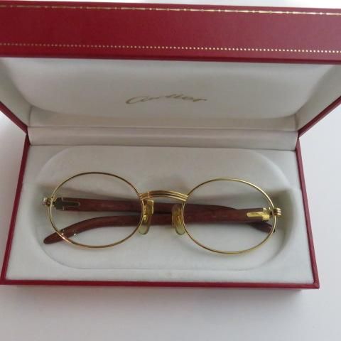 CARTIER カルティエ ヴィンテージ 135b 53□22 ウッドテンプル サングラス - VINTAGE ECOLAND