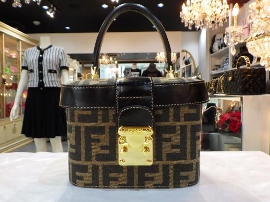 FENDI ヴィンテージ フェンディ ズッカ柄 2WAY バニティ ショルダーバック