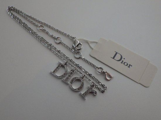 Christian Dior ヴィンテージ ディオール Diorロゴ ラインストーン ...