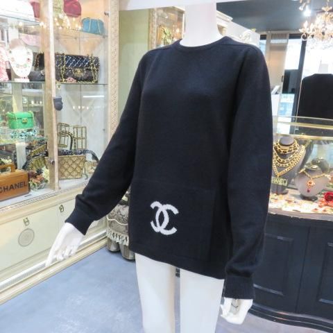 CHANEL 94A カンガルーニットセーター ヴィンテージ カシミア ...