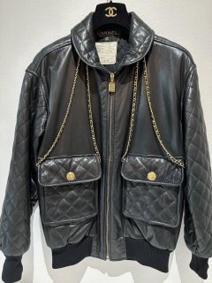 CHANEL LEATHER JACKET 