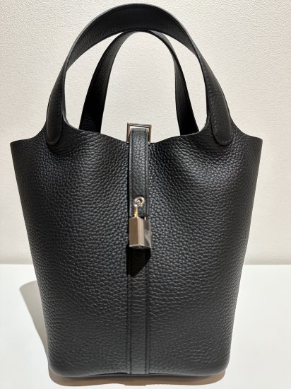 未使用品】HERMES エルメス ピコタン ロック PM ノワール バッグ シルバー金具 トリヨン W刻印 ハンドバッグ - VINTAGE  ECOLAND