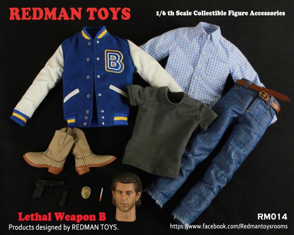 1/6 REDMAN TOYS RM014 Lethal Weapon リーサル・ウェポン メル・ギブソン ヘッド服セット - 1/6フィギュアの通販、予約なら  トイザキュート Since 2008