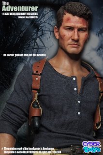 1/6 CYBER toys WH001S The Adventurer 大冒険家 アンチャーテッド 海賊王と最後の秘宝  Uncharted 4 Drake  ヘッドと服セット