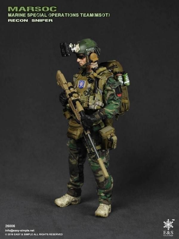 その他 MARSOC 26006 予約1/6 Easy&Simple 26006 MARSOC MSOT Recon Sniper on OSW