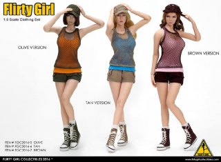 1/6 Flirty Girl  FGC2016-5/6/7 ͽ ƥѥ Combat Short Fashion Clothing set