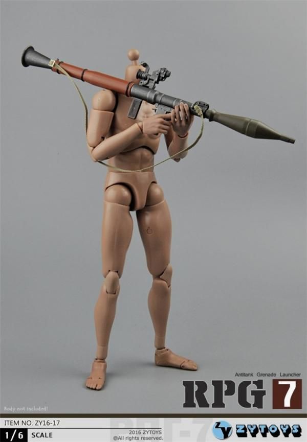 1/6 ZYTOYS ZY16-17 RPG-7 携帯対戦車擲弾発射器 - 1/6
