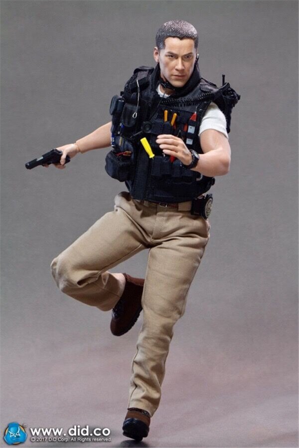 送料無料 1/6 DID MA1003D LAPD SWAT '90S - Kenny スピード キアヌ