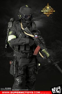 1/6 SuperMCTOYS M-069A Russian Spetsnaz--FSB Alfa Group 3.0 (Black Ver.) Ϣˮݰģ ü ե 