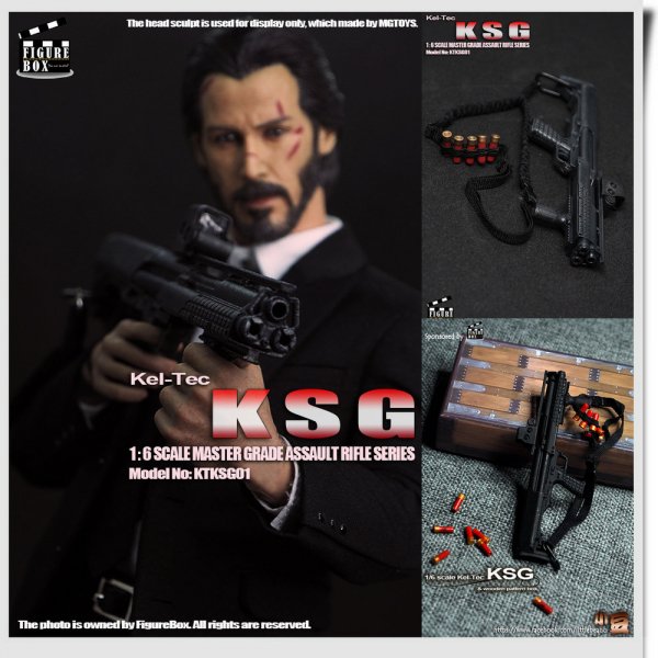 1/6 Figure box KTKSG01 Kel-Tec KSG ジョン・ウィック キアヌ・リーブス等用散弾銃 ケル・テック - 1/6フィギュアの通販、予約なら  トイザキュート Since 2008