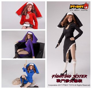 ͽ 1/6 PT-BOY TOYS  W001-W004 FIGHTING SISTER ե ƻ å