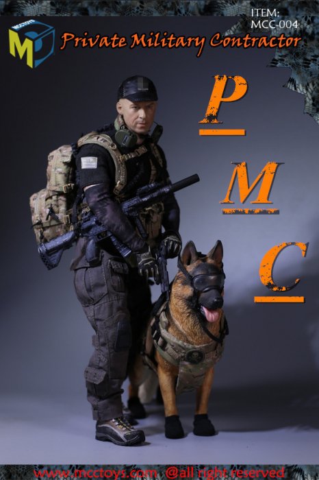 1/6 MCCTOYS MCC-004-B PMC 民間軍事会社 ジャーマン・シェパード・ドッグ付 服装備アクセサリーセット - 1/6 ...