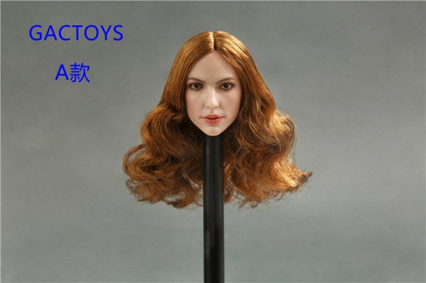 1/6 GACTOYS GC013 欧米美人女性 ロングヘアヘッド - 1/6フィギュアの