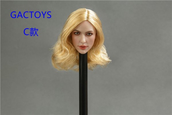 1/6 GACTOYS GC013 欧米美人女性 ロングヘアヘッド - 1/6フィギュアの