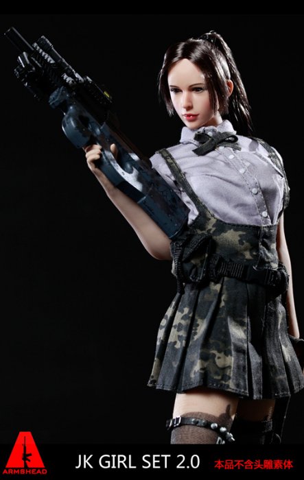 1/6 ARMSHEAD JK GIRL SET 2.0 女子高生セーラー戦闘風 靴服セット - 1 