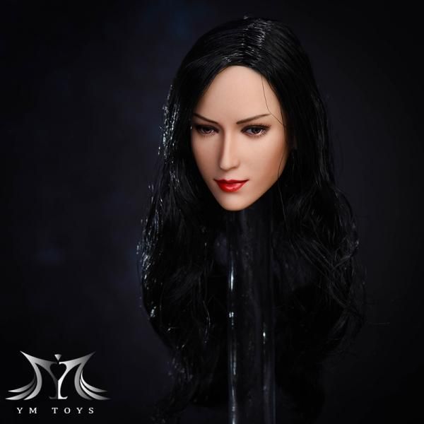1/6 YMtoys 艾兒 B エイダ・ウォン 美人女性 ロングヘア ヘッド