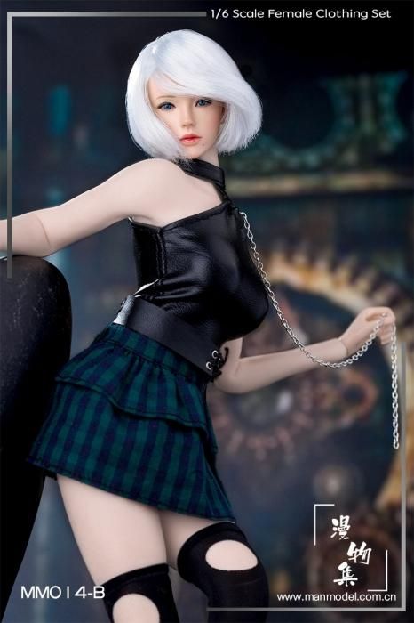 1 6 Manmodel Mm014b Punk Girl Costume Set 美人パンクガール セクシー服セット 1 6フィギュアの通販 予約なら トイザキュート