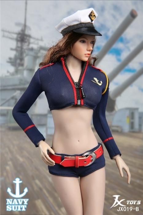 1 6 Jxtoys 019 B セクシー美人海軍服セット 1 6フィギュアの通販 予約なら トイザキュート Since 08