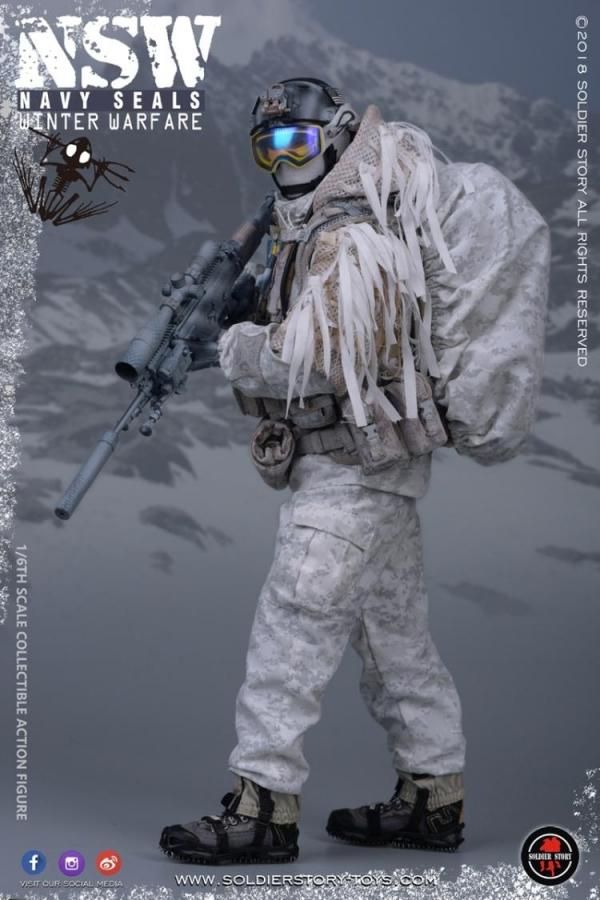 SOLDIER STORY SS109 NSW NAVY SEALS WINTER WARFARE “MARKSMAN” 1//6 Action Figure