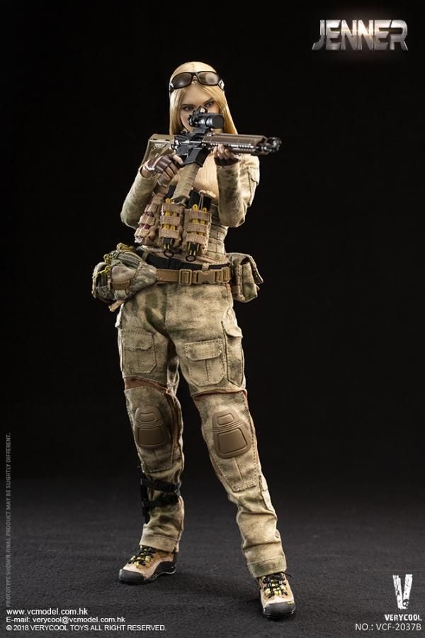 宅配便配送 VERYCOOL ベリークール 1/6 VCF-2037B 廃墟 FG A-TACS JENNER ミリタリー