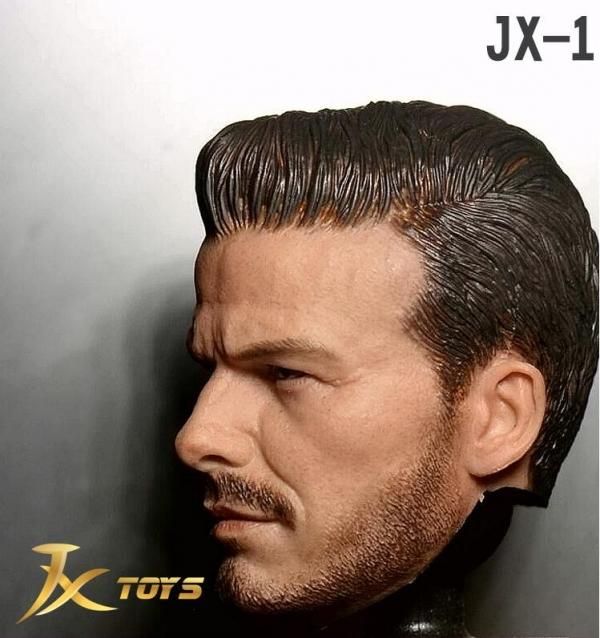 送料無料 1/6 JXtoys JX-10 デビッド・ベッカム 欧米男性ヘッド