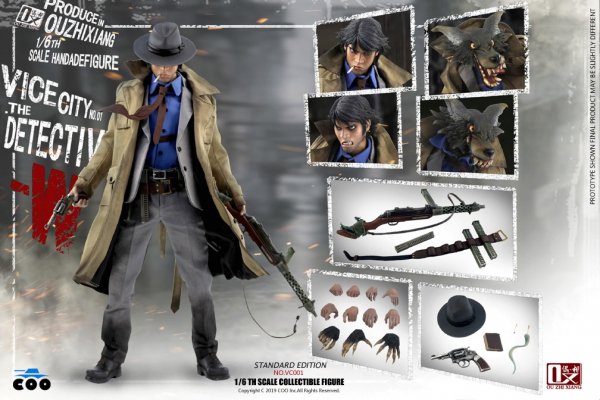 送料無料 1/6 COOMODEL X OUZHIXIANG NO.VC001 VICE CITY - THE DETECTIVE W  (STANDARD EDITION) - 1/6フィギュアの通販、予約なら トイザキュート Since 2008