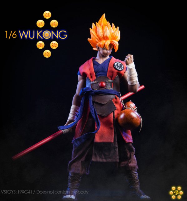 送料無料 1/6 VSTOYS 19XG41 救世主戦士 悟 Saiyan warrior ヘッドと服 