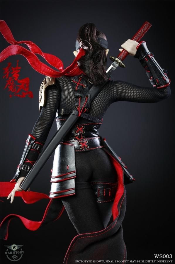 送料無料 1/6 WAR STORY WS003 美人セクシー 忍者 Sexy rubber