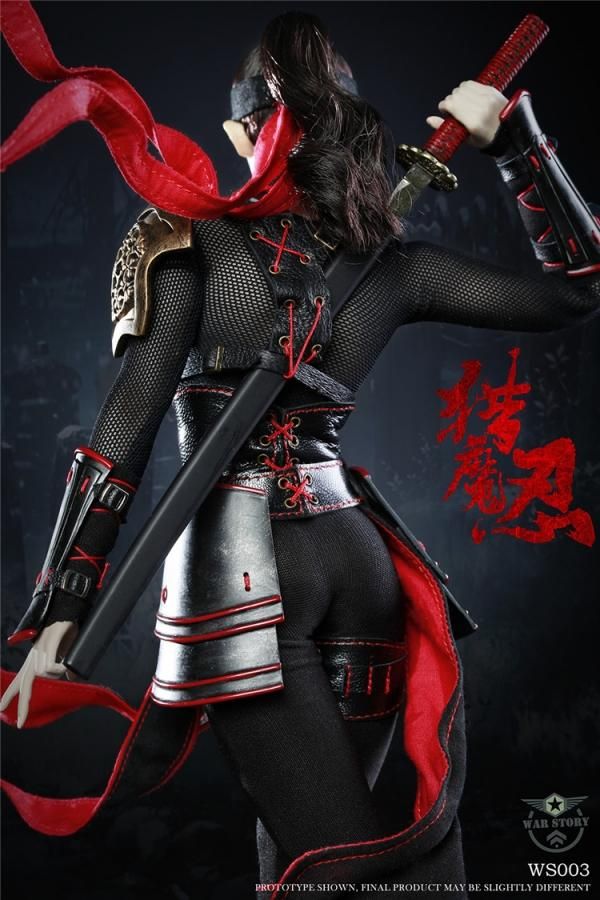 送料無料 1/6 WAR STORY WS003 美人セクシー 忍者 Sexy rubber