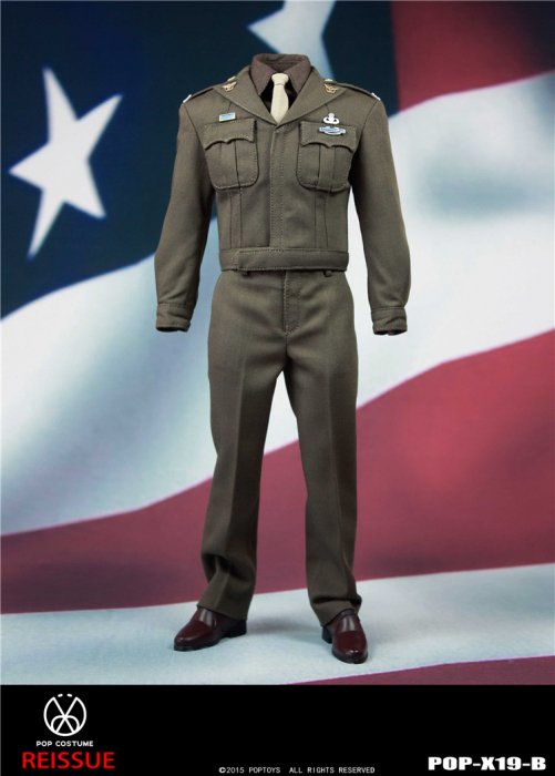 送料無料 1/6 POPTOYS X19-B アメリカ軍 キャプテン メンズ軍服セット 