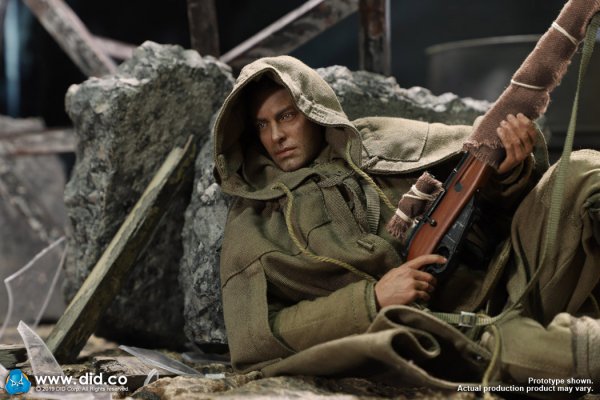 送料無料 1/6 DID R80139A WWII Russian Sniper-Vasily Zaitsev 2.0