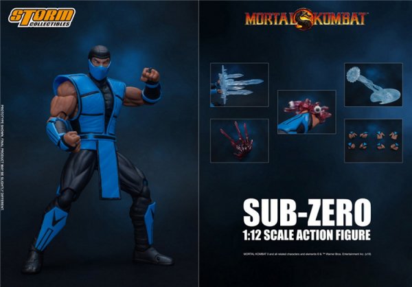 送料無料 1/12 Storm Toys DCMK003モータルコンバット SUB-ZERO