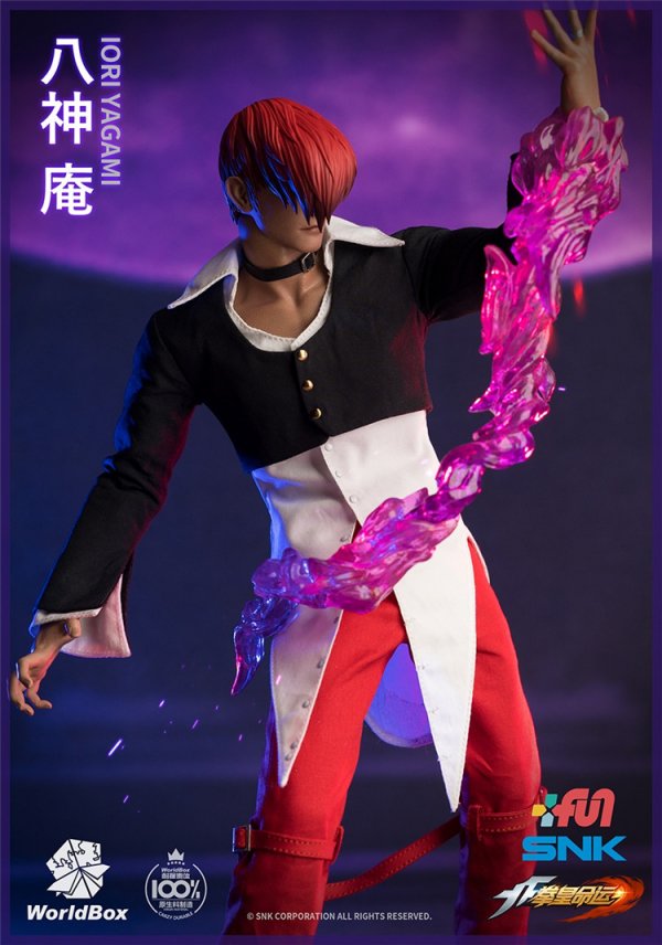 送料無料 1/6 Worldbox KF100 KOF Iori Yagami 八神 庵 豪華版 - 1/6