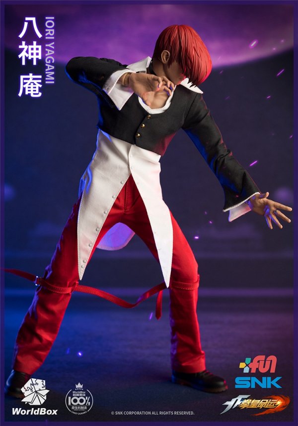 送料無料 1/6 Worldbox KF100 KOF Iori Yagami 八神 庵 豪華版 - 1/6