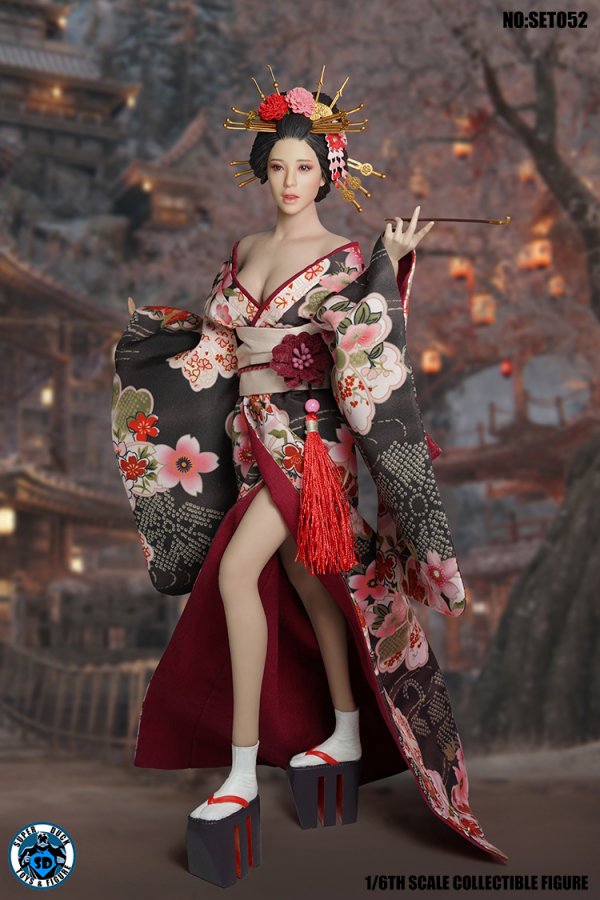 送料無料 1/6 SUPER DUCK SET052 日本美人 花魁 Oiran Costume Set 