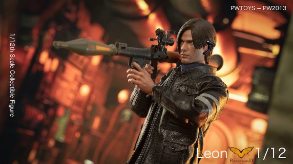 1/12 PWTOYS POCKET WORLD 1/12 フィギュア LEON アクションフィギュア 検索用 レオン バイオハザード MAFEX  フィギュア 銃 武器 - フィギュア