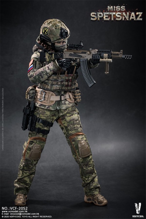 送料無料 1/6 VERYCOOL VCF-2052 MISS SPETSNAZ ロシア美人士官 - 1/6