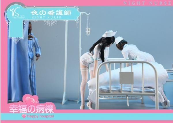 1/6 スイートハートナース（ヘッド＆セクシーナースユニフォームセット） JKTOYS】K-004A 1/6 Sweetheart nurse head sculpture costume