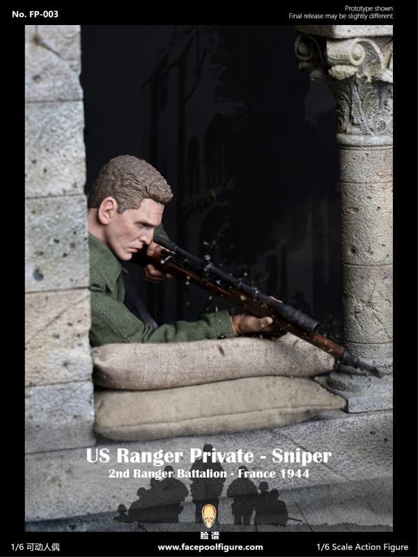 アメリカ陸軍レンジャースナイパー　アクションフィギュア　　1/6 送料無料 1/6 DID A80144 第二次世界大戦アメリカ陸軍レンジャー