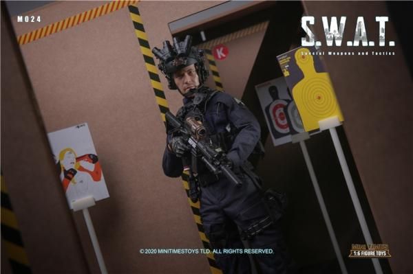 送料無料 1/6 mini times M024 SWAT アメリカ警察特殊部隊 射撃訓練室