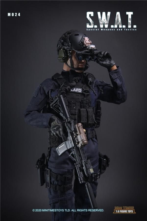 送料無料 1/6 mini times M024 SWAT アメリカ警察特殊部隊 射撃